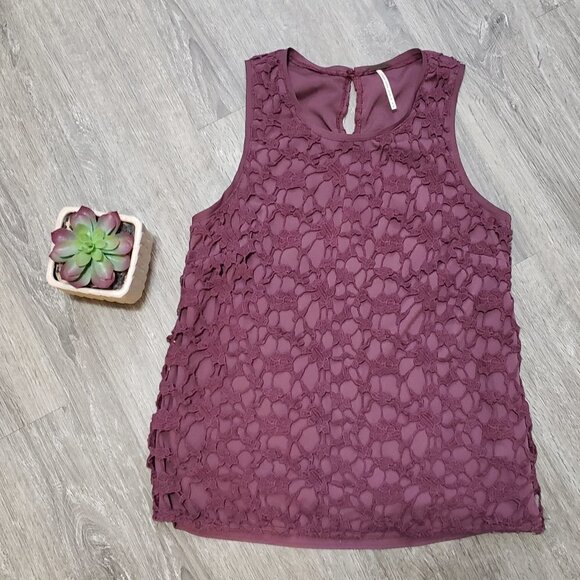 Temperance Artizia * Crochet Sleeveless Top * Sz S - Picture 1 of 8